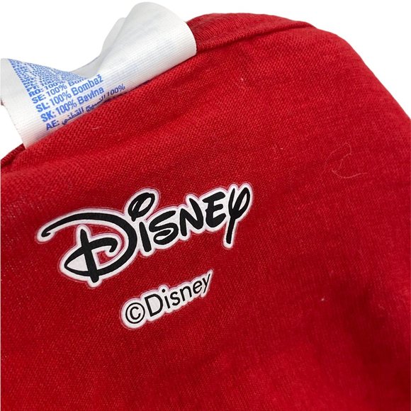 DISNEY Unisex Mickey & Friends Big Graphic Short Sleeve Red T Shirt Size Medium - Picture 5 of 6